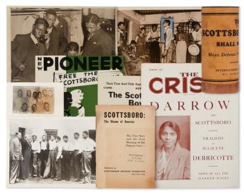 (CIVIL RIGHTS.) SCOTTSBORO BOYS. Group of material relative to the notorious Scottsboro case,